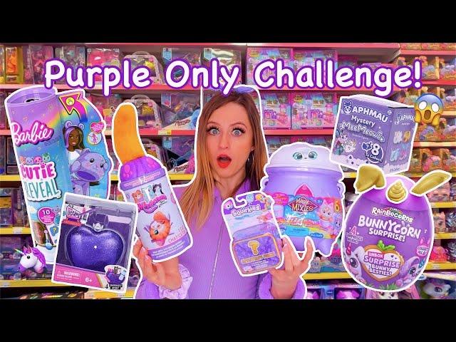 Shop with me for *PURPLE ONLY* Mystery Toys Challenge!!️‍️ *JACKPOT!!🫢* | Rhia Official