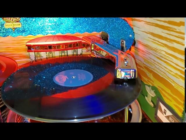 Inside turntable jukebox rockola 1422 playing 78 rpm vintage audio crazy eugene