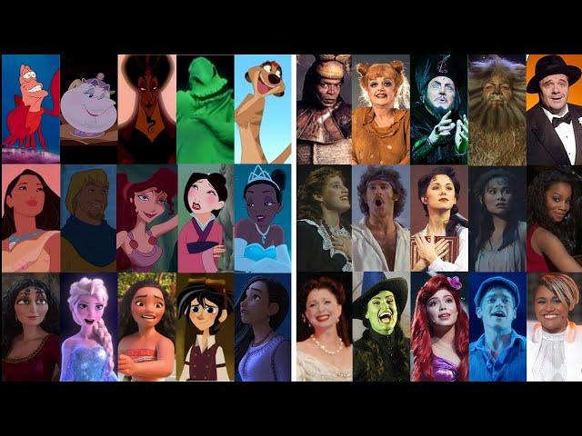 Disney Voice Actors Acting in Musical Theatre