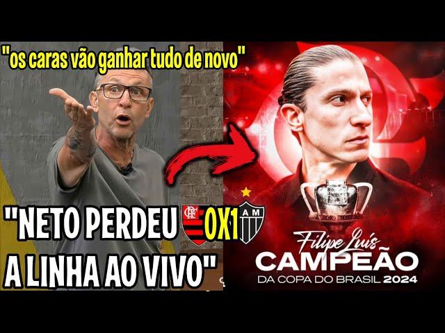 CRAQUE NETO PERDEU A LINHA COM FLAMENGO CAMPEÃO "FILIPE LUIS DEU AULA E HUMILHOU O GALO"