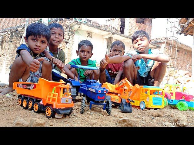 Tractor Accident Pulling out Crane Truck | Jcb Mud Loading | Tata Truck | Tractor | Suraj technical