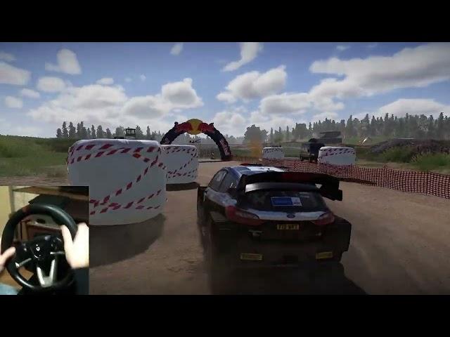 Testing the hori racing wheel overdrive , wrc 10 xbox series