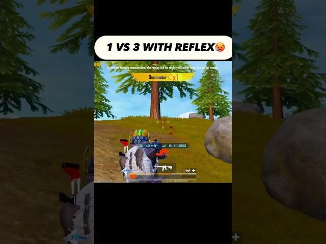 1 VS 3 WITH REFLEX#pubgmobile #shorts #Talhaakhlaq