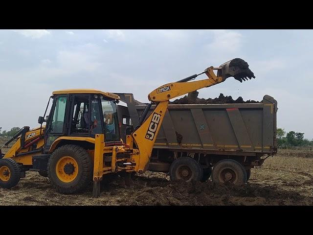 JCBVIDEORoadNew Track on Hill- JCB Backhoe and Hyundai Excavator Working For Hilly Road Construction