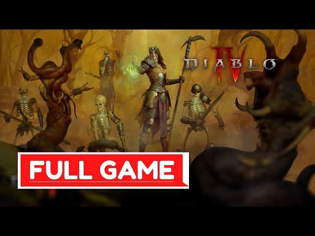 DIABLO 4 Gameplay Walkthrough Necromancer FULL GAME - No Commentary