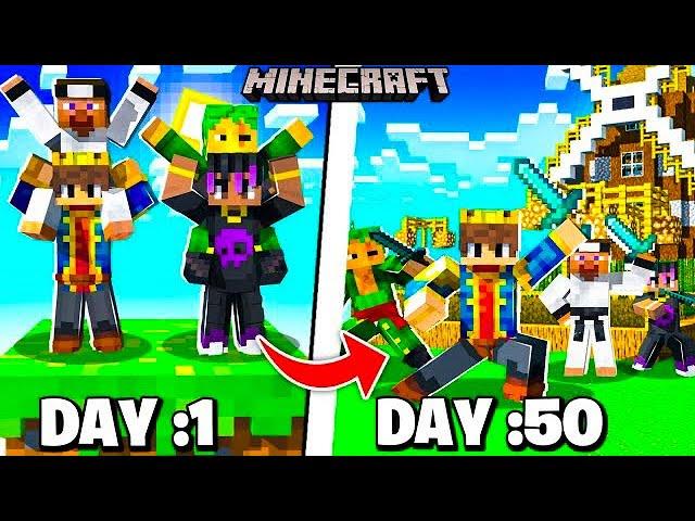 100 Days In Minecraft Oneblock With Friends | Part 1