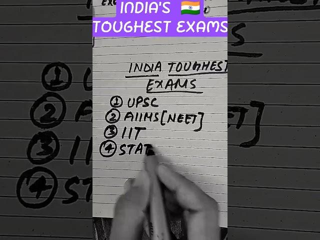 INDIA'S TOUGHEST EXAMS #shorts #neet #iit #upsc #ssc #indian #groupd #ca #pcs #viral #indianexam