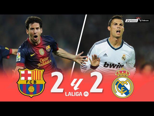 Barcelona 2 x 2 Real Madrid (Messi x C. Ronaldo) ● La Liga 12/13 Extended Goals & Highlights HD