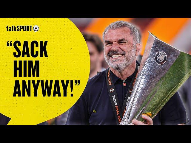 RAGING Tottenham fan's SCATHING rant about Ange Postecoglou DESPITE Europa League win