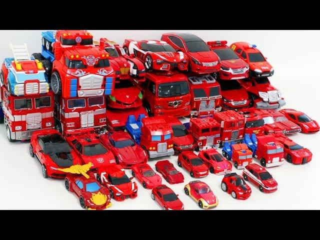 Red Color Transformers HelloCarbot Tobot Miniforce 40 Vehicle Transformation Robot Car Toys