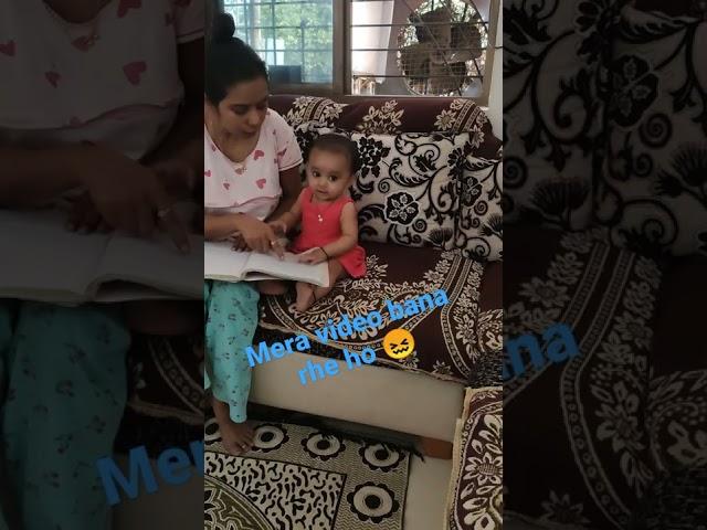 Nitara's reaction . || Mera video bana rhe ho ||