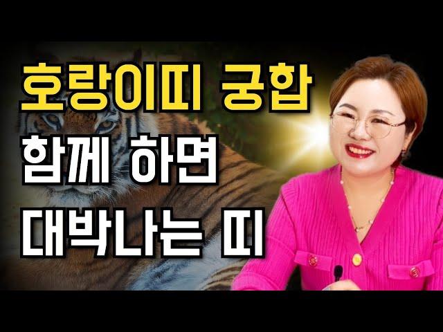 호랑이띠 띠별궁합 호랑이띠와 가장 좋은 띠와 피해야할 띠 알려드려요~