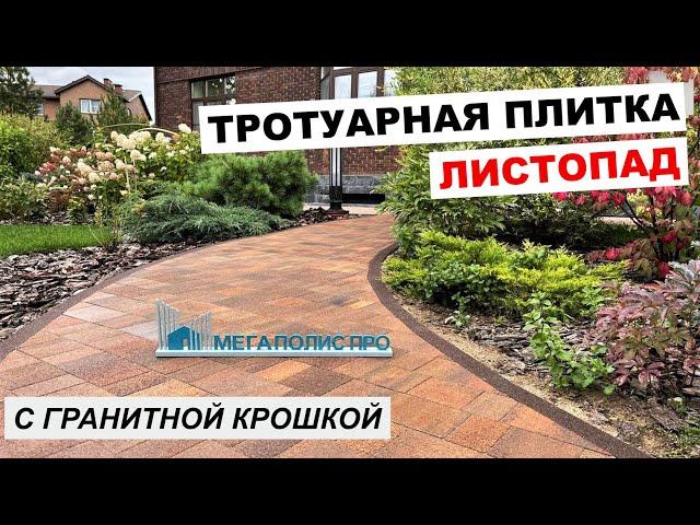 Тротуарная плитка Выбор Старый город Листопад с гранитной крошкой