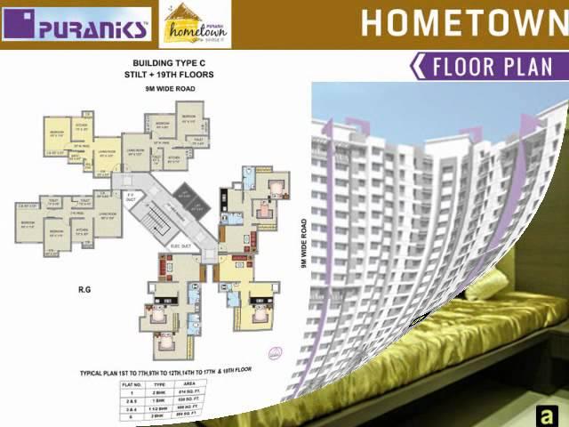 1 and 2 BHK Spacious Apartments at Ghodbunder Road Thane(W) Mumbai - Hometown by Puranik Builders