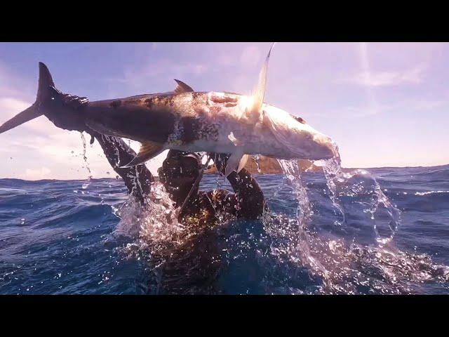 RISKY PERO JACKPOT | Day and night spearfishing catch and cook