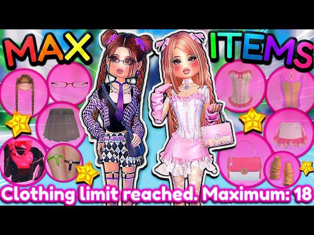 FORCING Myself To WEAR MAX ITEMS For EVERY OUTFIT & THEME In Dress To Impress! | ROBLOX Challenge