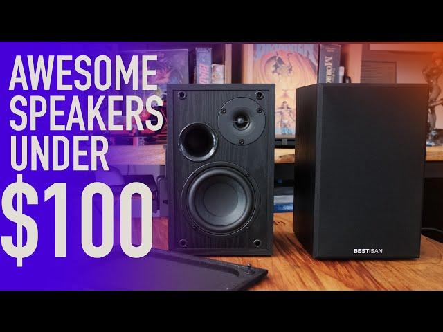 Awesome Speakers Under $100 - Bestisan SR02 50W Bookshelf Speakers