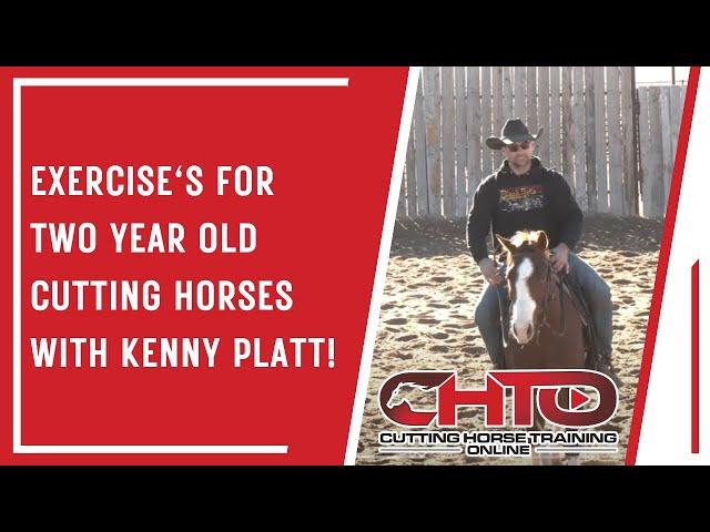 Exercise's For Two Year Old Cutting Horses With Kenny Platt!