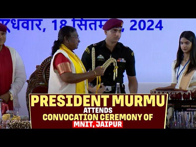 President Droupadi Murmu graces the convocation ceremony of MNIT, Jaipur, Rajasthan | India