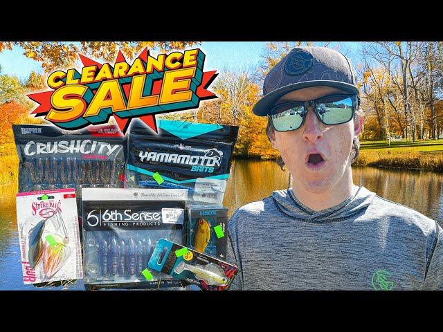 I Went Fishing With ONLY Clearance Section Lures - Big Catches