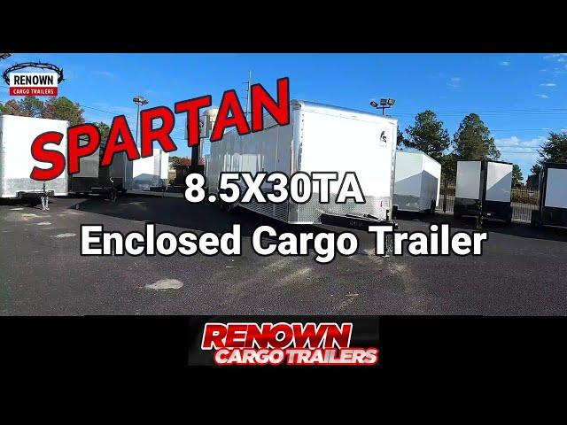 SPARTAN 8 5X30TA 7K Torsion Spread Axles Enclosed Cargo Trailer | Rennown Cargo Trailers