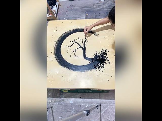 JOY ART By Irena Budagov- "Tree Of Life" Painting process