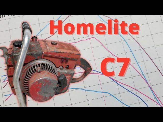 Vintage 80cc chainsaw! Homelite c7 revival and Dyno pulls!