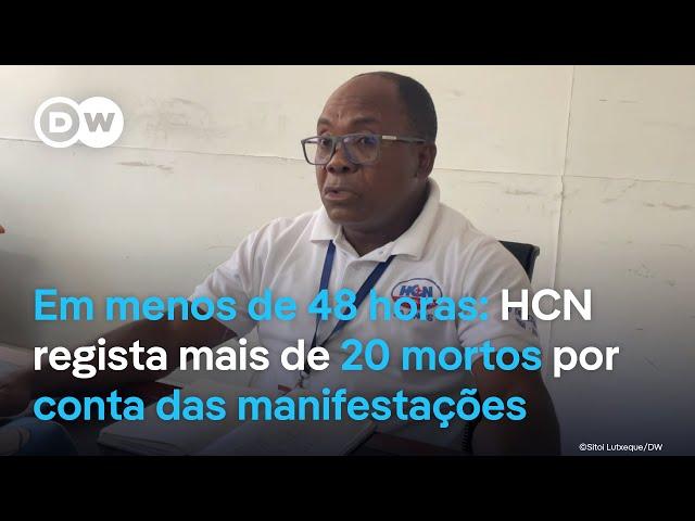 Moçambique: HCN regista mais de 20 mortos em menos de 48 horas por conta das manifestações