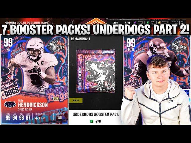 7 BOOSTER PACKS! HOUSE RULES GLITCH? UNDERDOGS PART 2!
