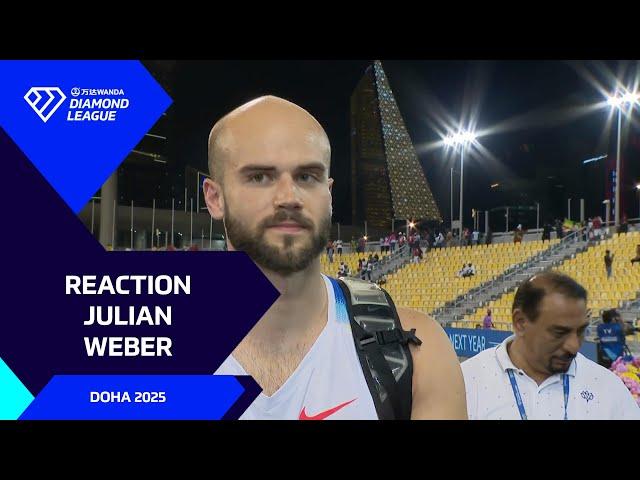 "I was really happy for Neeraj!" - Julian Weber on win in Doha javelin - Wanda Diamond League 2025