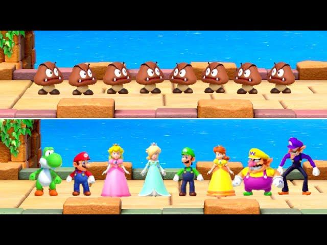 Super Mario Party Minigames - Goomba vs Mario & Friends