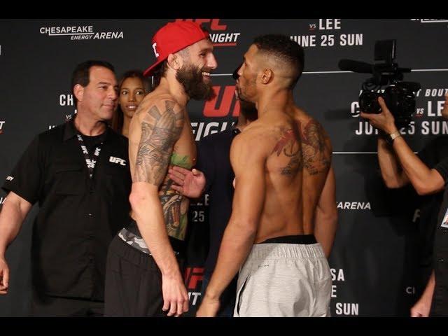 Michael Chiesa vs. Kevin Lee face-off at UFC Fight Night 112