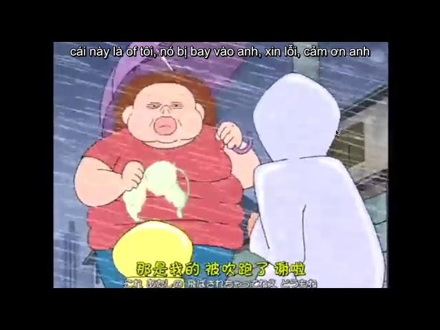 shin chan , tập phim đi tránh bão