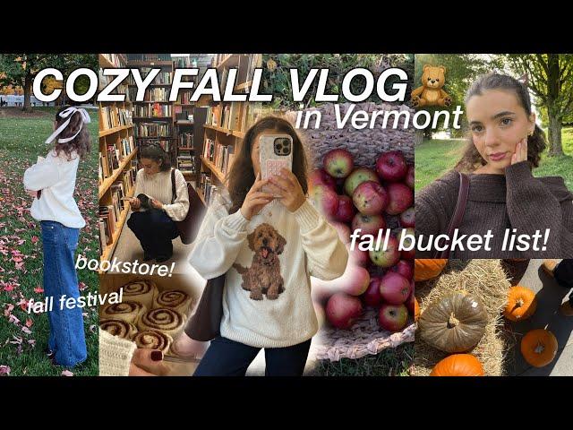 cozy FALL VLOG! checking things off my fall bucket list & how to romanticize your life this fall