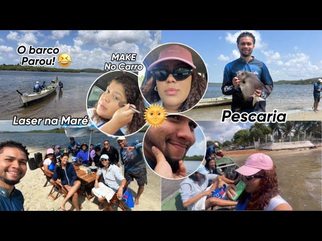 VLOG: AVENTURA EM CASAIS, FOMOS PESCAR NA MARÉ, O BARCO PAROU, FOI LOUCURAAA!!!