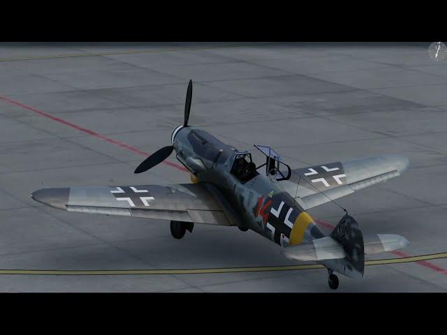 Messerschmitt Me109 Bf start up and Take off EDDN