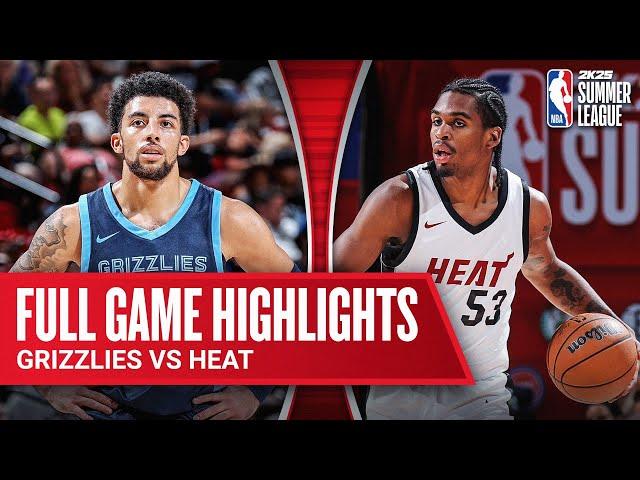 GRIZZLIES vs HEAT | NBA SUMMER LEAGUE CHAMPIONSHIP | FULL GAME HIGHLIGHTS