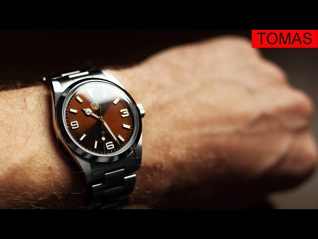 Watchdives WD1016 brown dial