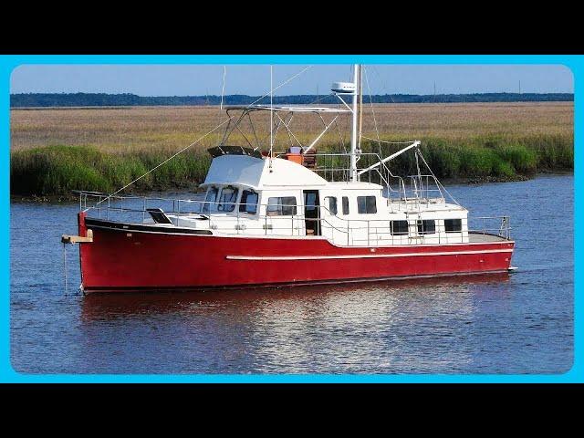 Is This the PERFECT Shoal Draft 44' Liveaboard Trawler? [Full Tour] Learning the Lines