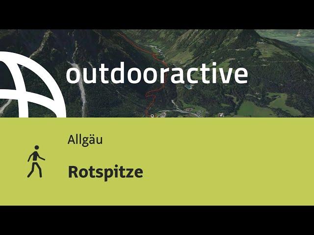 hiking trail in the Allgaeu Region: Rotspitze