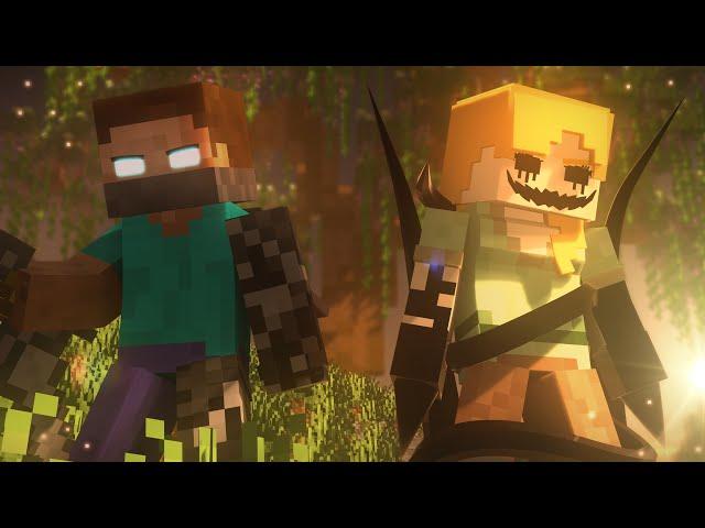 "Willow Tree" - A Minecraft Music Video - Herobrine vs Distorted Alex