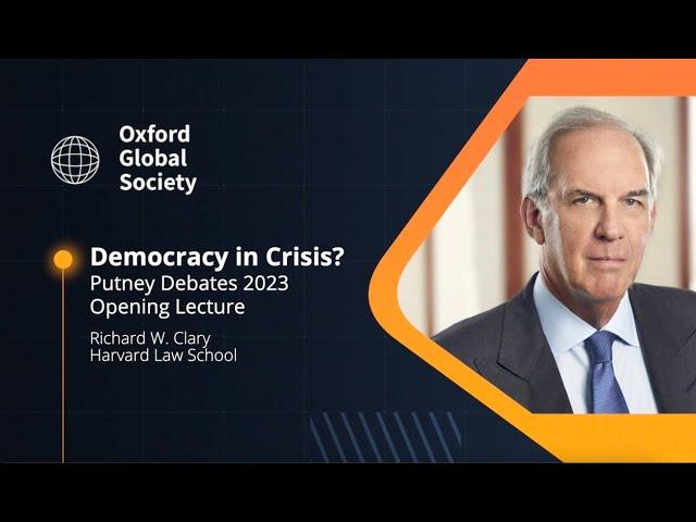 Putney Debates 2023 Opening Lecture | Democracy in Crisis?