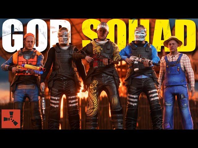 My GOD squad ONLINE RAIDING everyone for INSANE Loot - Rust