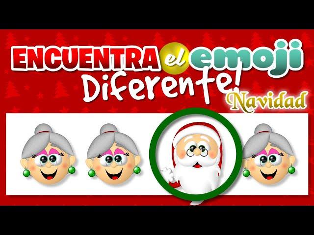  Encuentra la imagen Diferente Atención Visual para Niños  Especial Navidad 