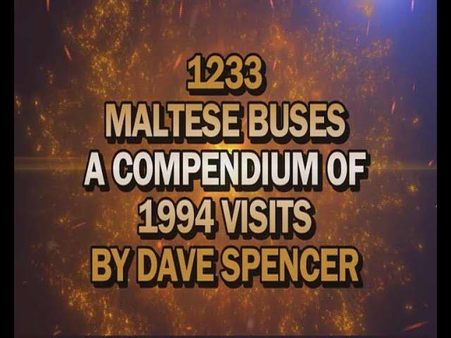 1233 MALTA 1994 RETRO COMPENDIUM BUSES BY DAVE SPENCERYOUTUBE VERSION