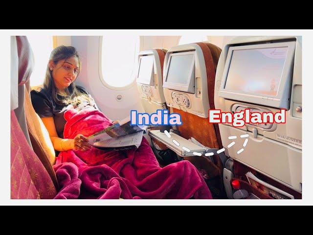 India  to England 󠁧󠁢󠁥󠁮󠁧󠁿 | Indian family vlogs living in London | Heathrow airport #airindia