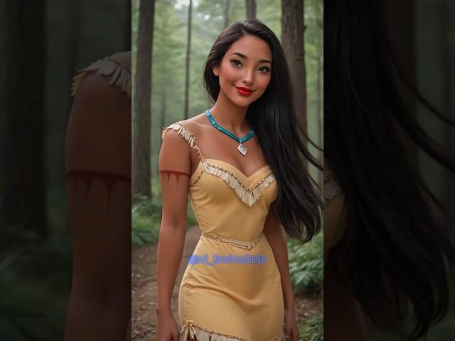 Bringing Pocahontas to Life with AI#livingcartoon #pocahontas #transformation #aiart