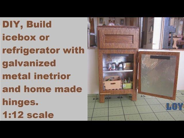 Icebox for dollhouse DIY  Make miniature refrigerator