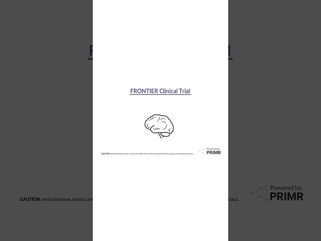 The FRONTIER Study for Patients with Recurrent  #glioblastoma