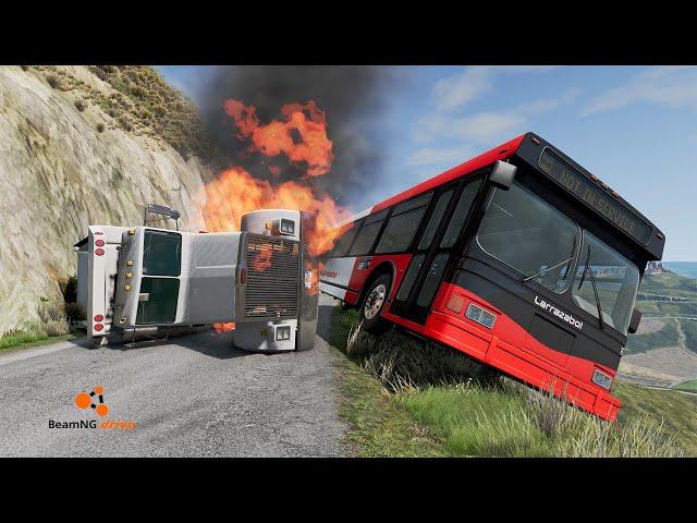 Cars Vs Cliff Roads #6 | BeamNg Drive | GM BeamNg